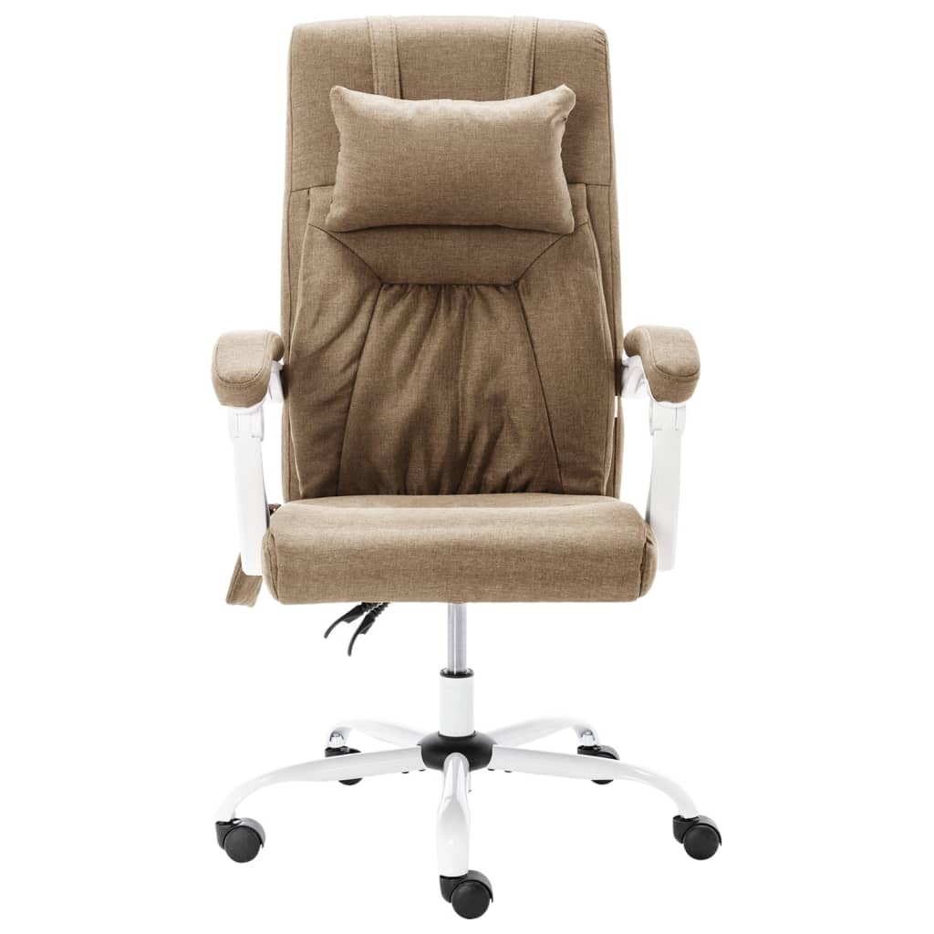 Massage-Bürostuhl Taupe Stoff - Premium Bürostühle - Just €238.78! Shop now at homesales4u