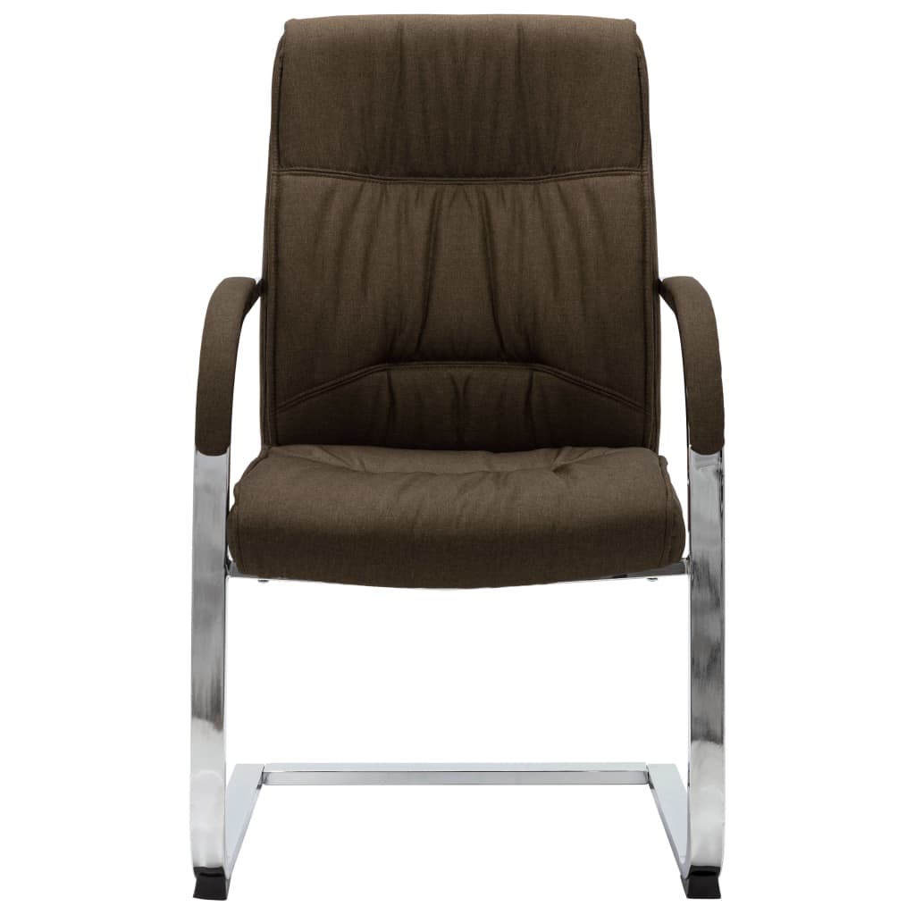 Freischwinger Bürostuhl Braun Stoff - Premium Bürostühle - Just €165.20! Shop now at homesales4u