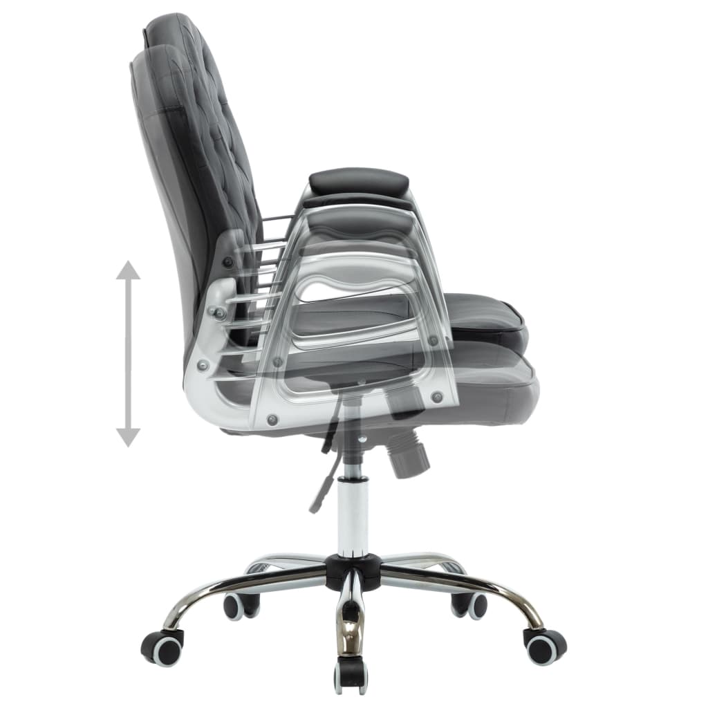 Bürodrehstuhl Schwarz Kunstleder - Premium Bürostühle - Just €145.38! Shop now at homesales4u