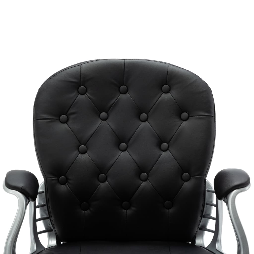 Bürodrehstuhl Schwarz Kunstleder - Premium Bürostühle - Just €145.38! Shop now at homesales4u