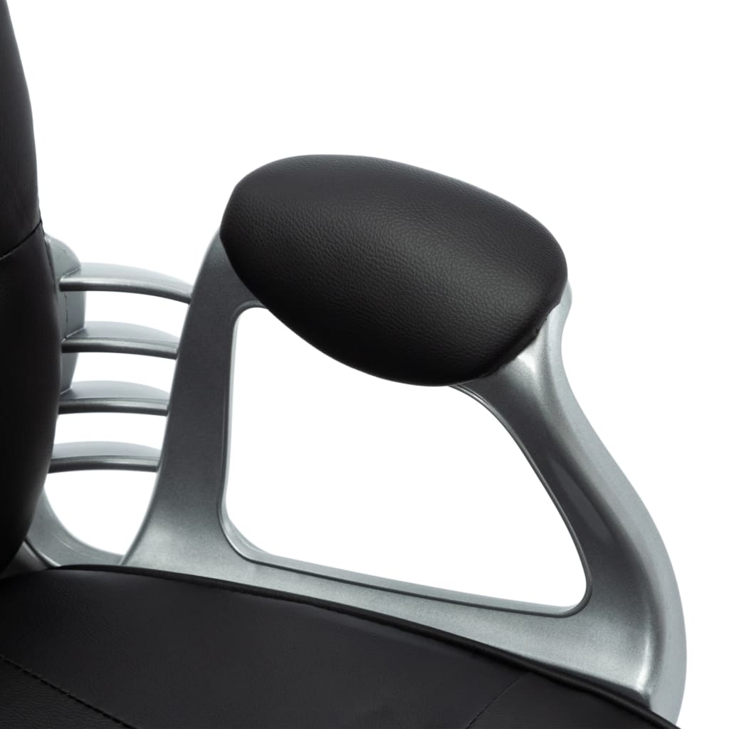 Bürodrehstuhl Schwarz Kunstleder - Premium Bürostühle - Just €145.38! Shop now at homesales4u