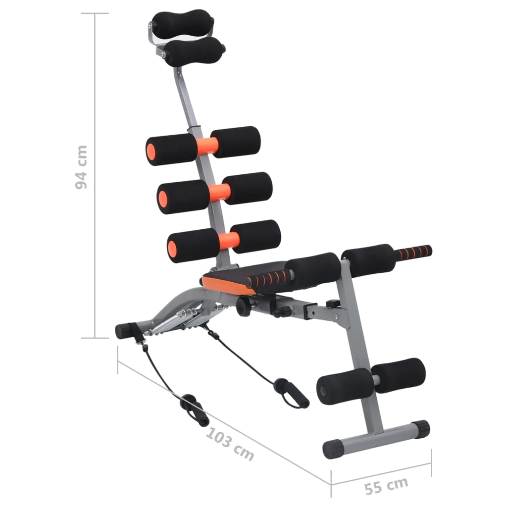 Bauchtrainer in L-Form mit Elastischen Bändern - Premium Trainingsbänke - Just €119.28! Shop now at homesales4u