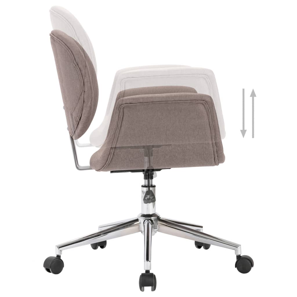 Drehbarer Bürostuhl Taupe Stoff - Premium Bürostühle - Just €185.07! Shop now at homesales4u