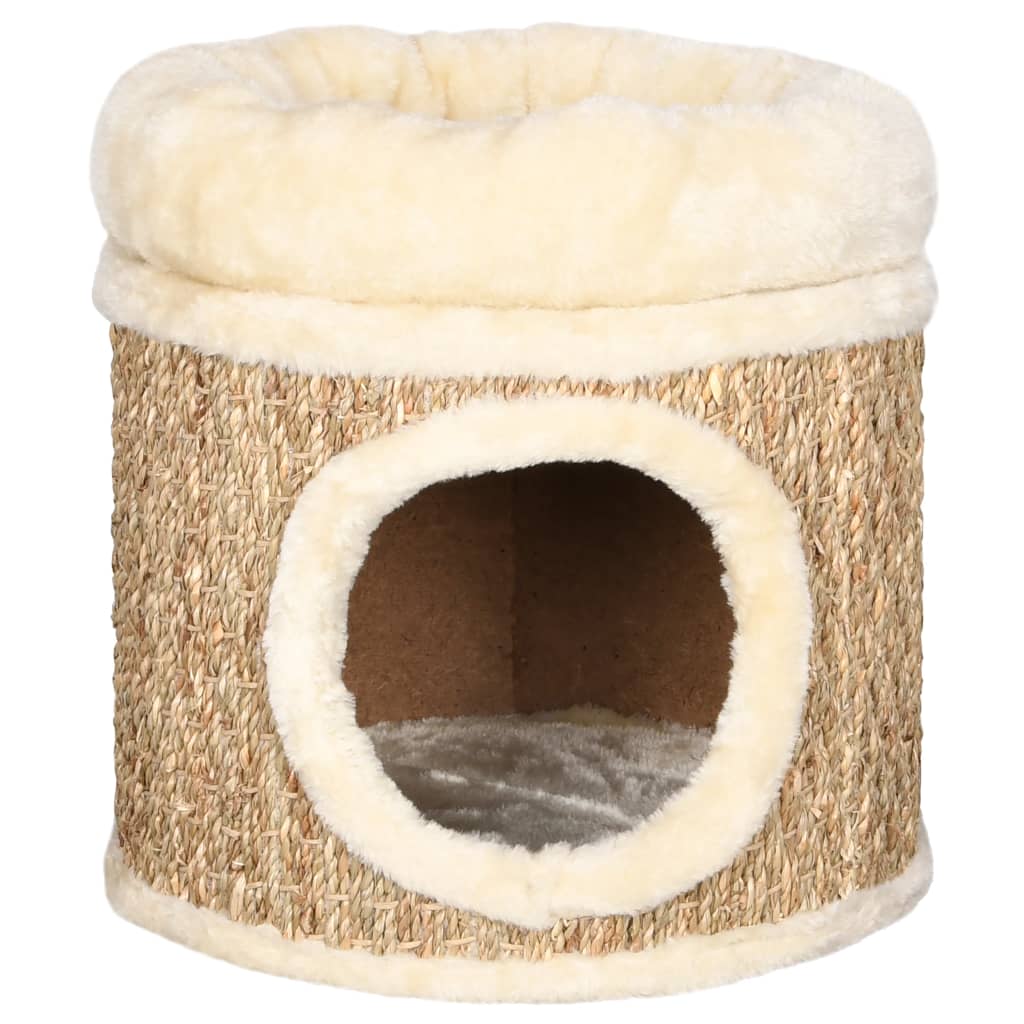 Katzenhaus mit Luxuriösem Katzenbett 33 cm Seegras - Premium Kratzbäume - Just €51.53! Shop now at homesales4u