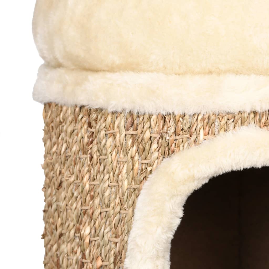 Katzenhaus mit Luxuriösem Katzenbett 33 cm Seegras - Premium Kratzbäume - Just €51.53! Shop now at homesales4u