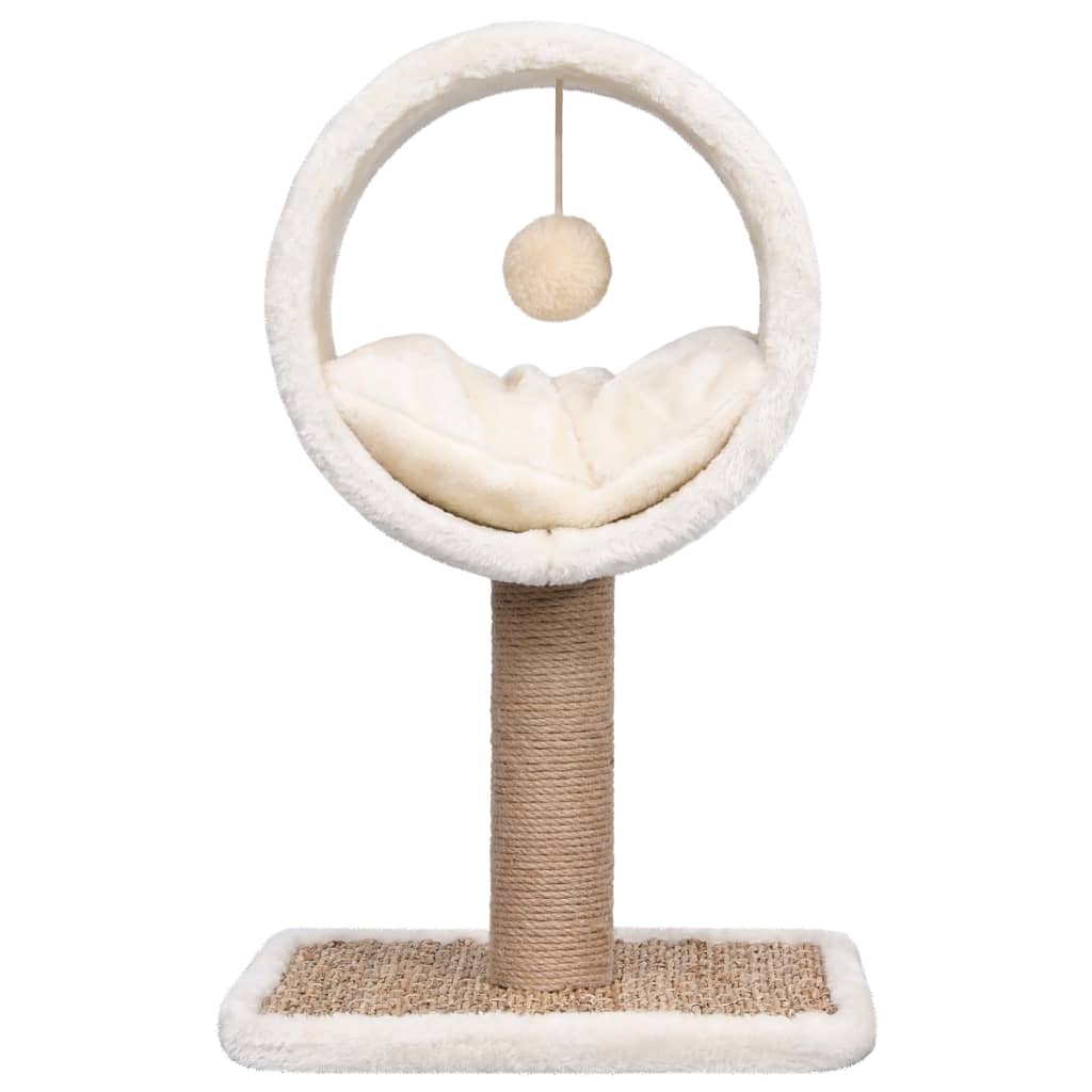 Katzen-Kratzbaum mit Tunnel und Spielzeug 56 cm Seegras - Premium Kratzbäume - Just €62.36! Shop now at homesales4u