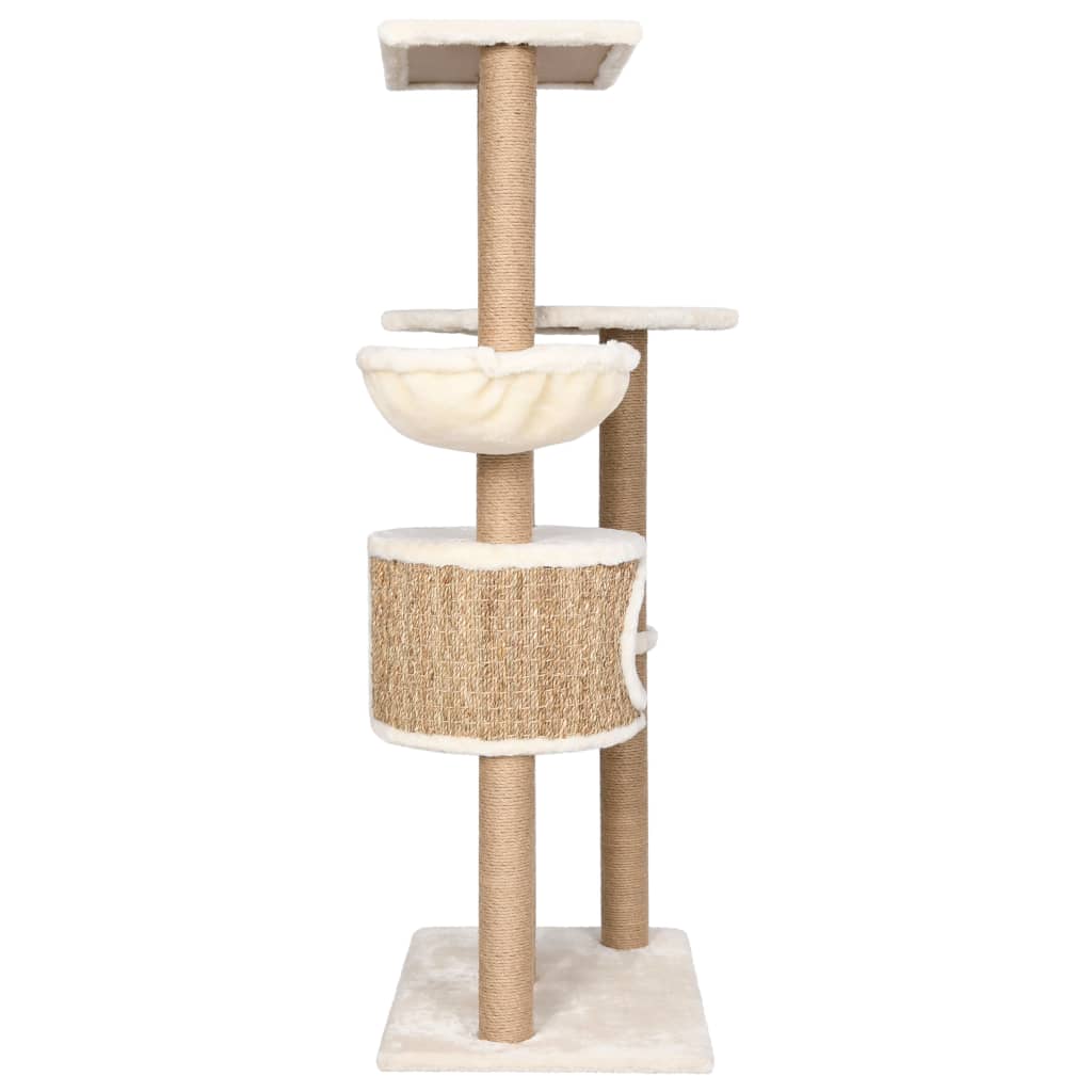 Katzen-Kratzbaum 126 cm Seegras - Premium Kratzbäume - Just €150.41! Shop now at homesales4u