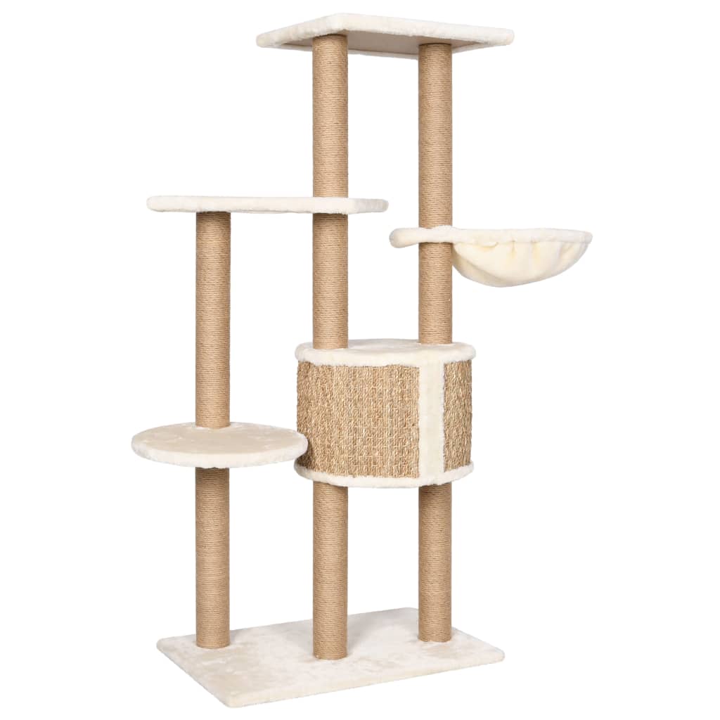 Katzen-Kratzbaum 126 cm Seegras - Premium Kratzbäume - Just €150.41! Shop now at homesales4u