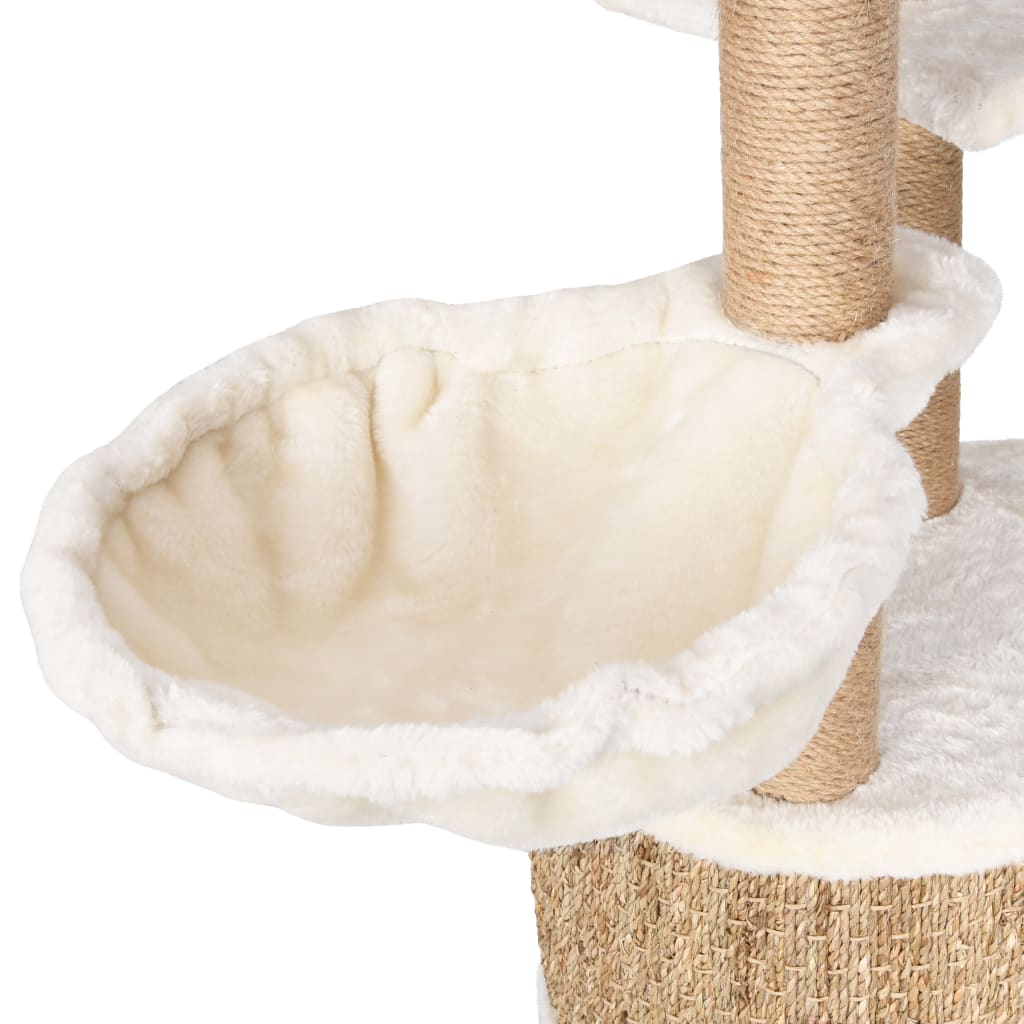 Katzen-Kratzbaum 126 cm Seegras - Premium Kratzbäume - Just €150.41! Shop now at homesales4u