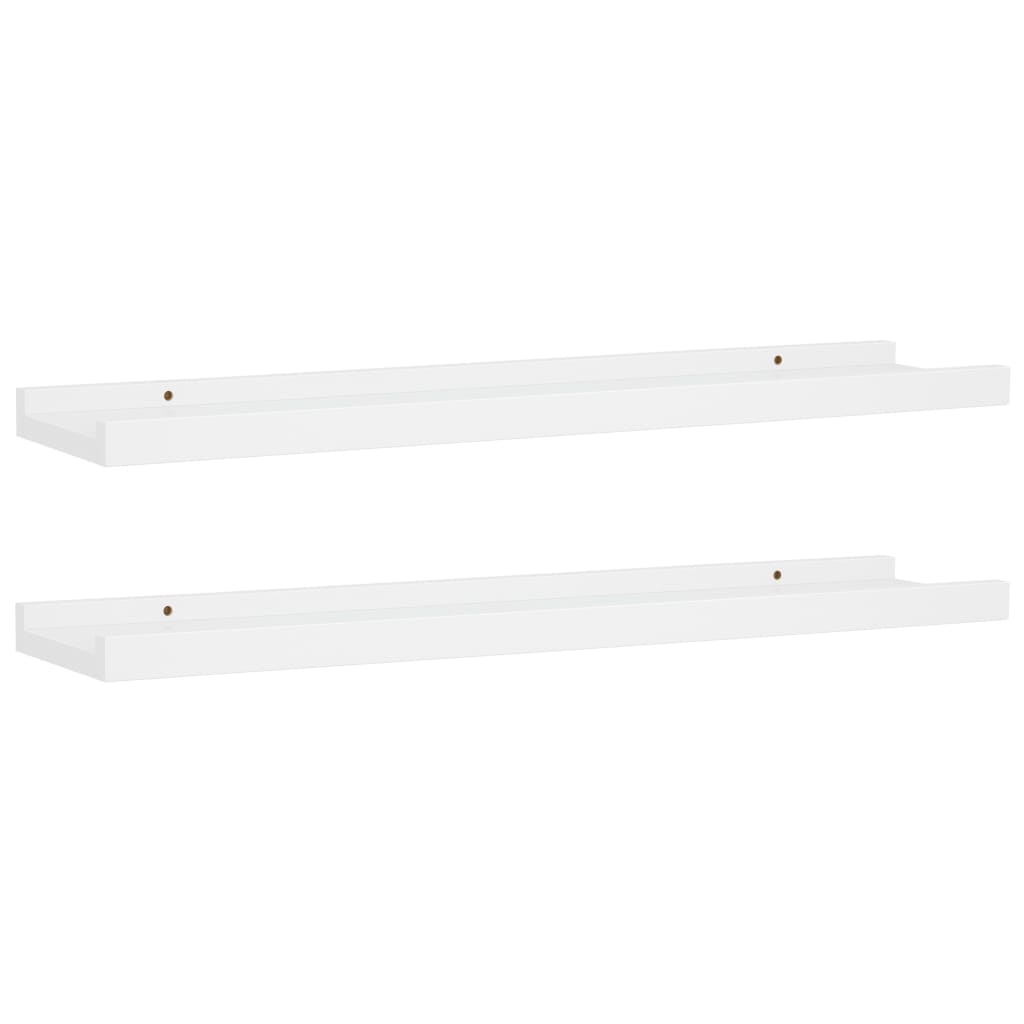 Bilderleisten 2 Stk. Weiß 60x9x3 cm MDF - Premium Wandregale - Just €27.55! Shop now at homesales4u