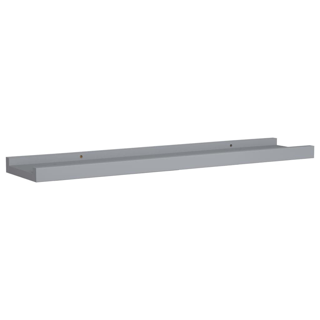 Bilderleisten 2 Stk. Grau 60x9x3 cm MDF - Premium Wandregale - Just €27.55! Shop now at homesales4u