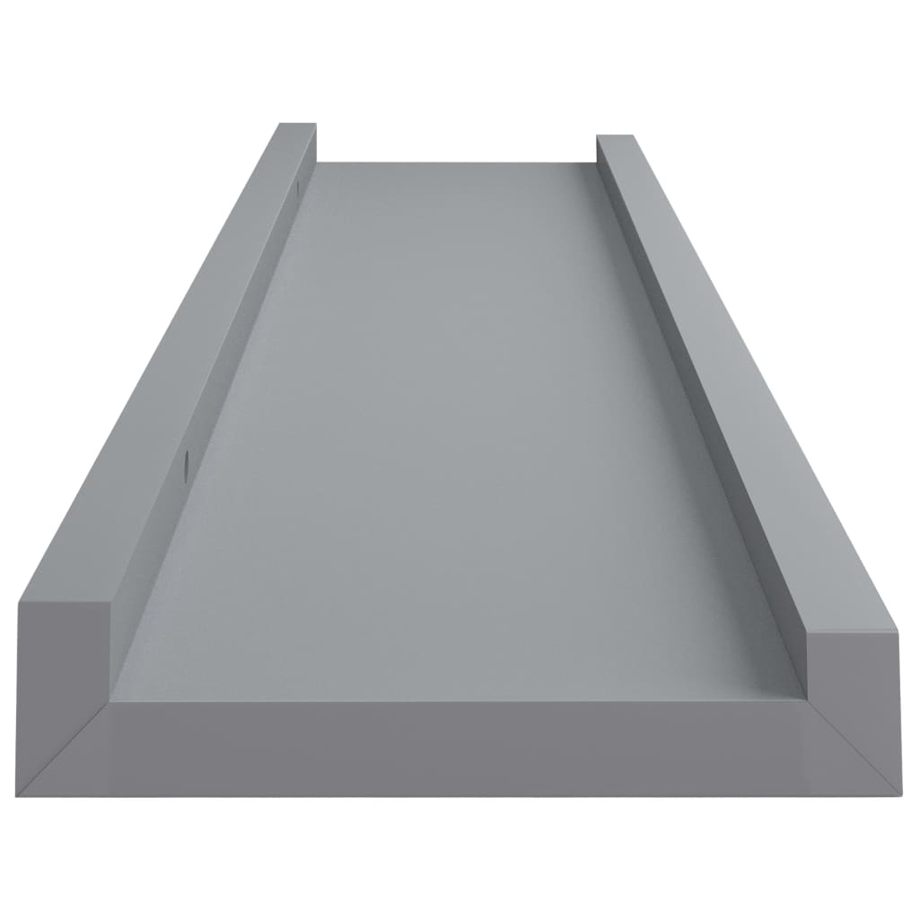 Bilderleisten 2 Stk. Grau 60x9x3 cm MDF - Premium Wandregale - Just €27.55! Shop now at homesales4u
