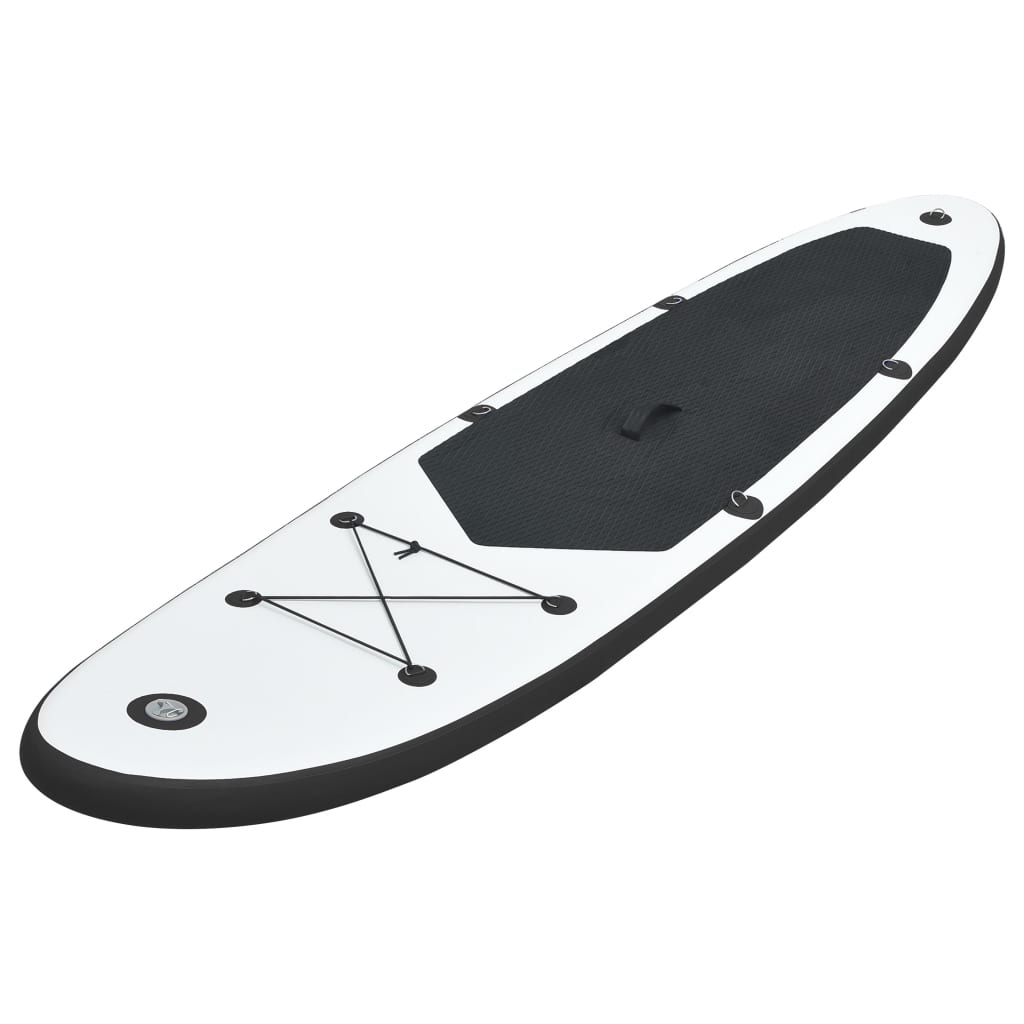 SUP-Board-Set Aufblasbar Schwarz und Weiß - Premium Paddelboards - Just €243.83! Shop now at homesales4u