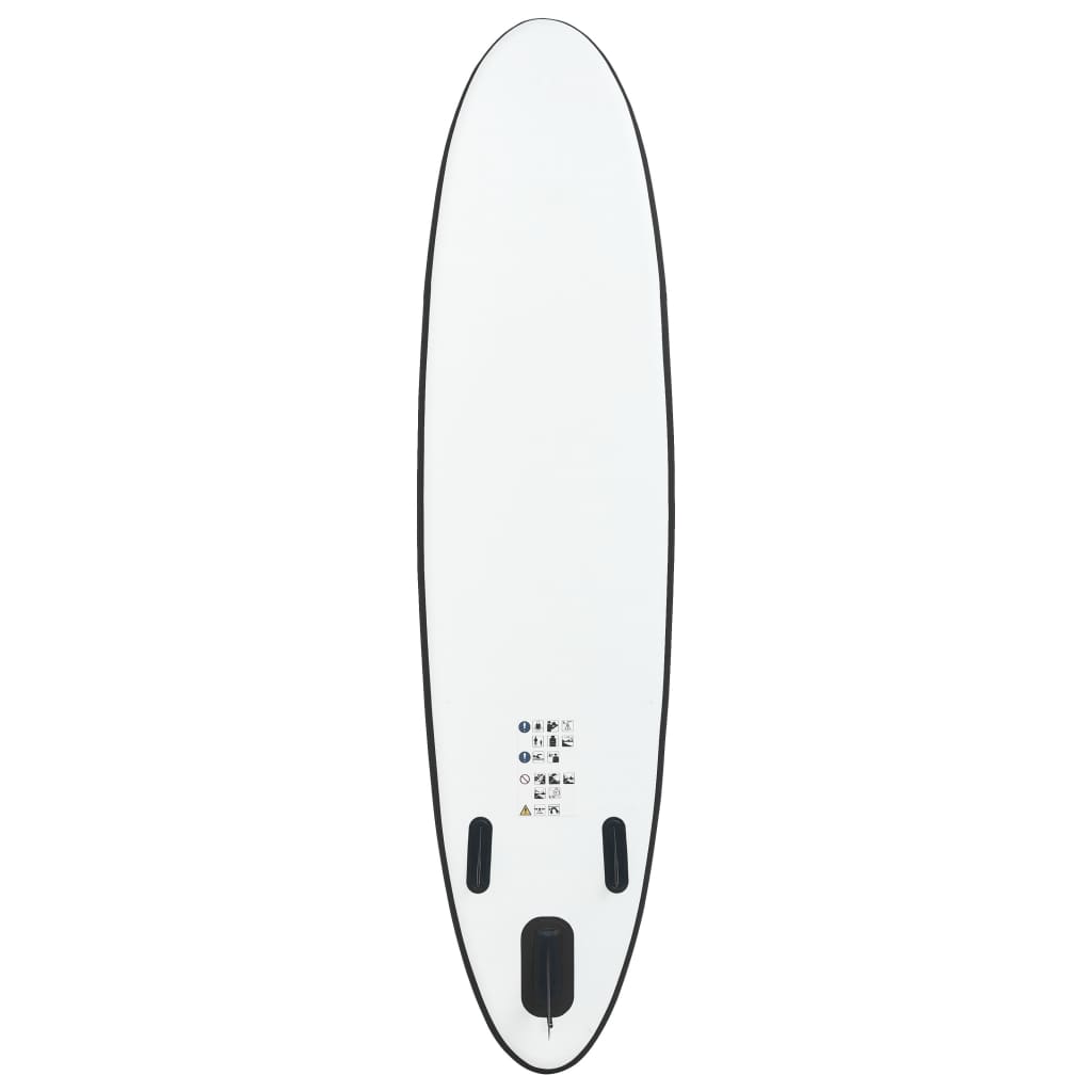 SUP-Board-Set Aufblasbar Schwarz und Weiß - Premium Paddelboards - Just €243.83! Shop now at homesales4u