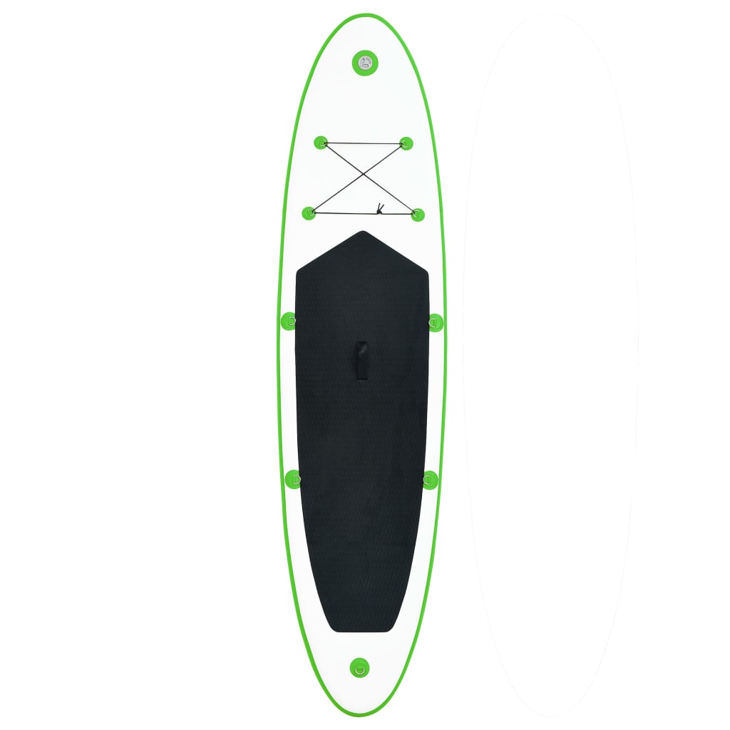 SUP-Board-Set Aufblasbar Grün und Weiß - Premium Paddelboards - Just €311.24! Shop now at homesales4u