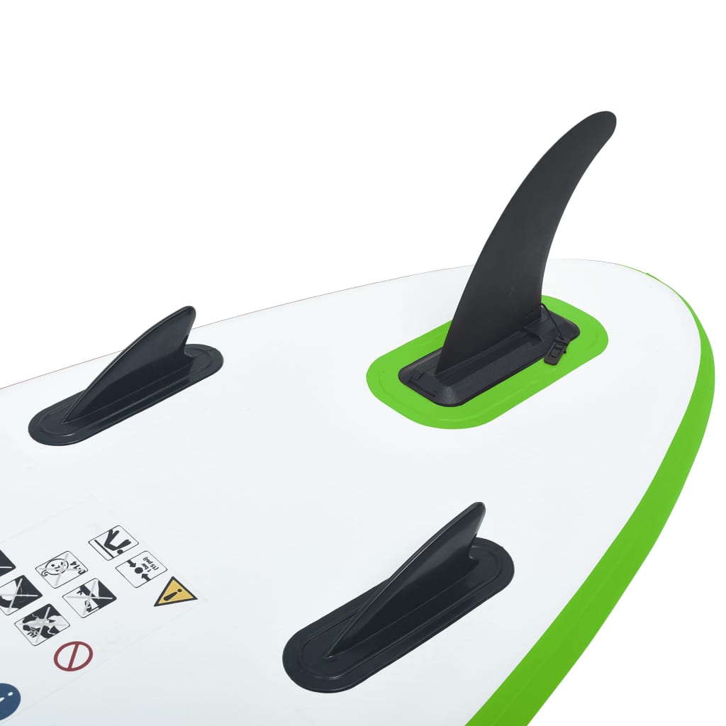 SUP-Board-Set Aufblasbar Grün und Weiß - Premium Paddelboards - Just €311.24! Shop now at homesales4u