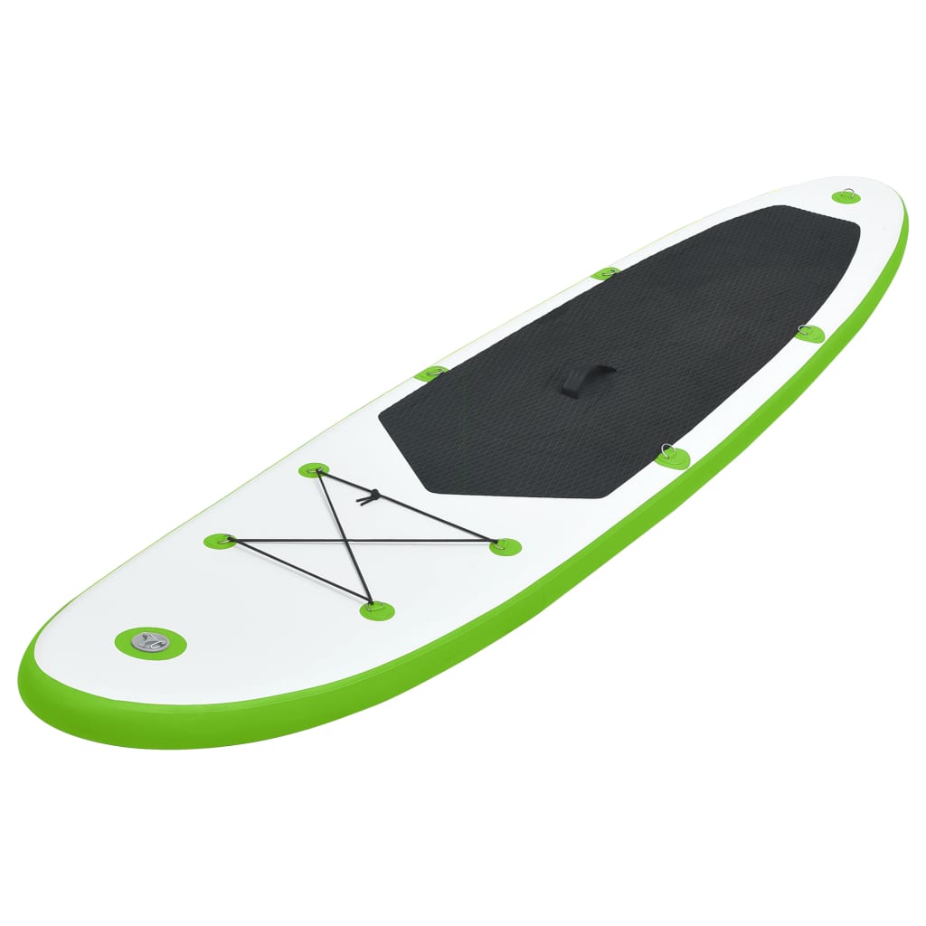 Aufblasbares Stand Up Paddle Board Set Grün und Weiß - Premium Paddelboards - Just €277.47! Shop now at homesales4u