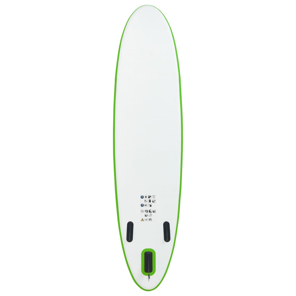 Aufblasbares Stand Up Paddle Board Set Grün und Weiß - Premium Paddelboards - Just €277.47! Shop now at homesales4u