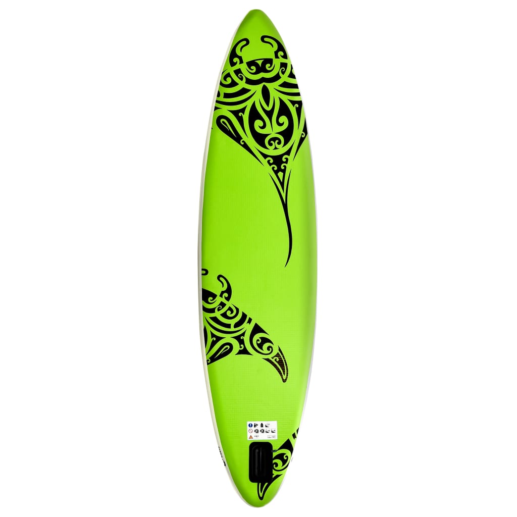 Aufblasbares Stand Up Paddle Board Set 305x76x15 cm Grün - Premium Paddelboards - Just €326.09! Shop now at homesales4u