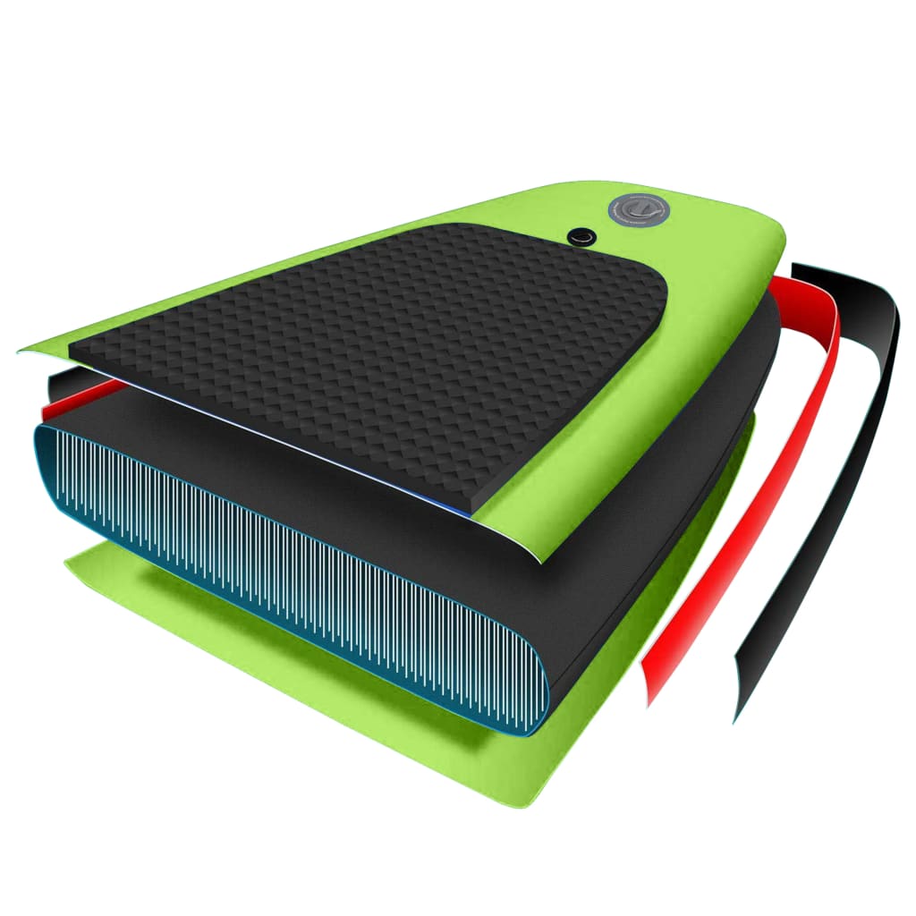 Aufblasbares Stand Up Paddle Board Set 305x76x15 cm Grün - Premium Paddelboards - Just €326.09! Shop now at homesales4u
