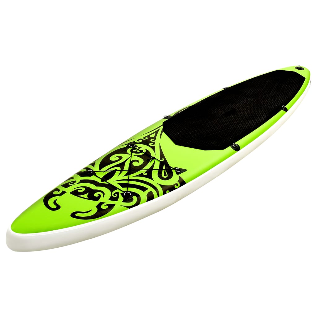 SUP-Board-Set Aufblasbar 366x76x15 cm Grün - Premium Paddelboards - Just €344.75! Shop now at homesales4u