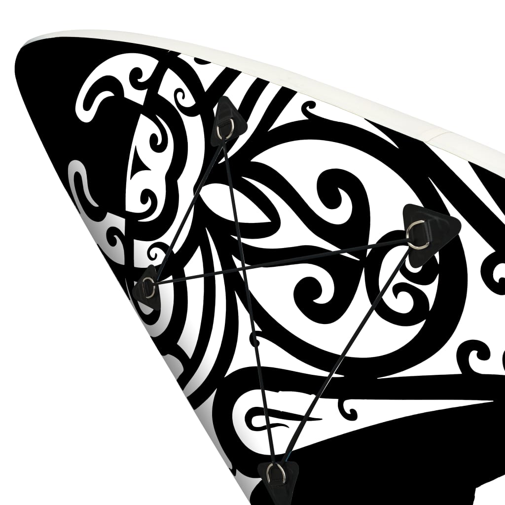 SUP-Board-Set Aufblasbar 305x76x15 cm Schwarz - Premium Paddelboards - Just €324.37! Shop now at homesales4u