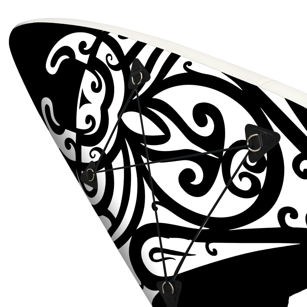 SUP-Board-Set Aufblasbar 320x76x15 cm Schwarz - Premium Paddelboards - Just €333.85! Shop now at homesales4u