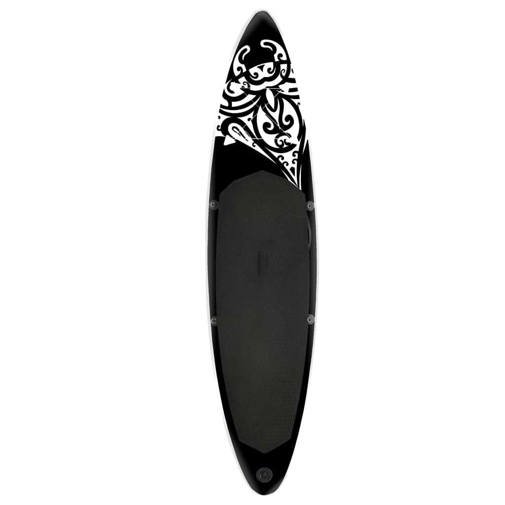 SUP-Board-Set Aufblasbar 366x76x15 cm Schwarz - Premium Paddelboards - Just €343.95! Shop now at homesales4u