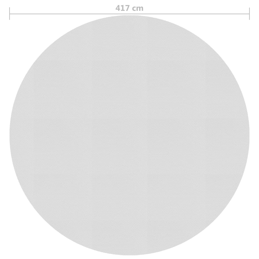 Treibende Pool-Solarplane PE 417 cm Grau - Premium Poolabdeckungen & -unterlagen - Just €62.32! Shop now at homesales4u