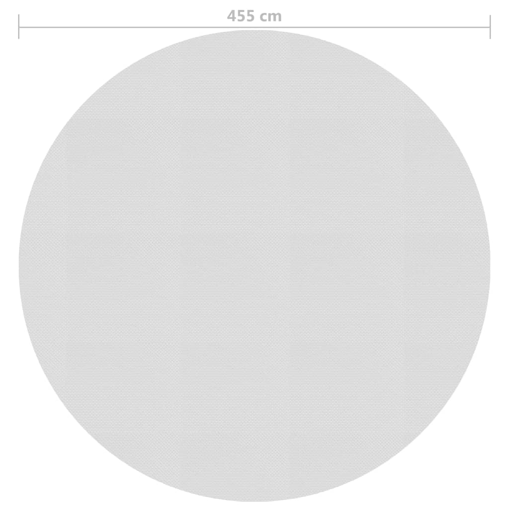 Treibende Pool-Solarplane PE 455 cm Grau - Premium Poolabdeckungen & -unterlagen - Just €67.45! Shop now at homesales4u