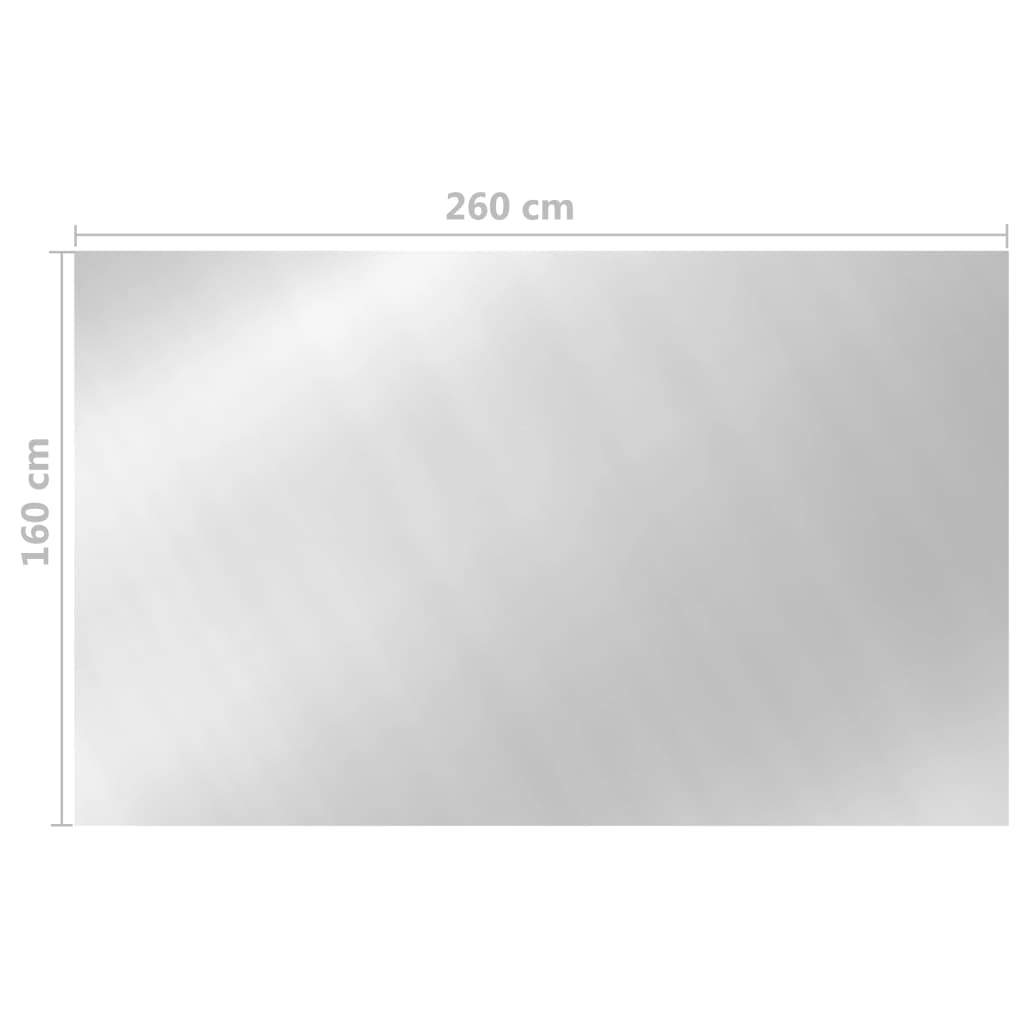 Poolabdeckung Silbern 260x160 cm PE - Premium Poolabdeckungen & -unterlagen - Just €17.03! Shop now at homesales4u