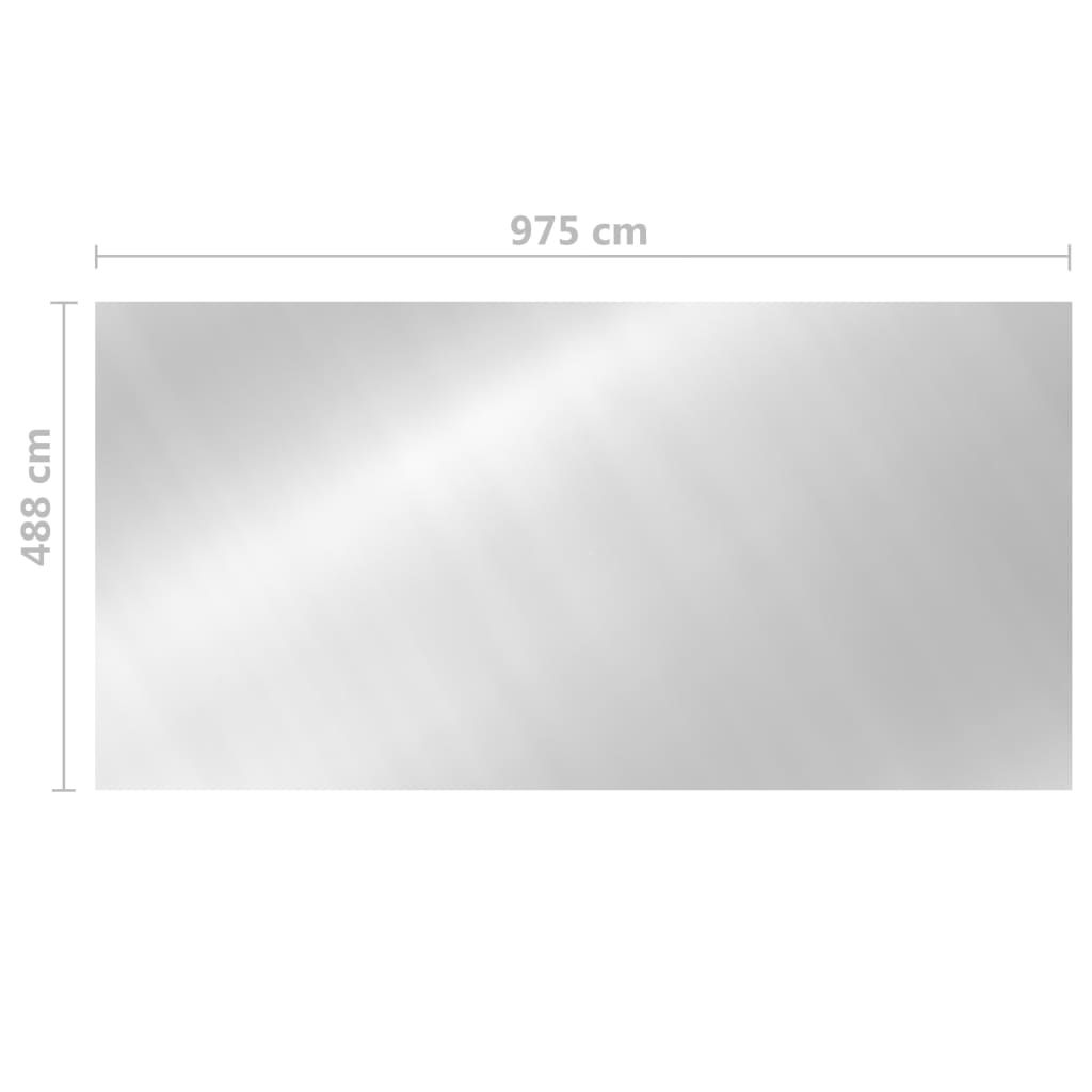 Poolabdeckung Silbern 975x488 cm PE - Premium Poolabdeckungen & -unterlagen - Just €160.29! Shop now at homesales4u