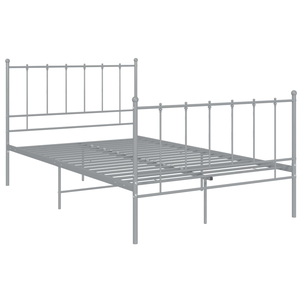 Bett Grau Metall 120x200 cm - Premium Betten & Bettgestelle - Just €124.76! Shop now at homesales4u