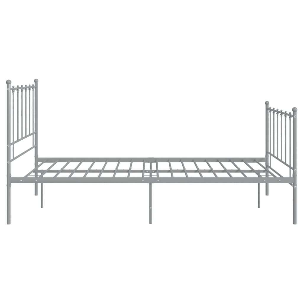Bett Grau Metall 120x200 cm - Premium Betten & Bettgestelle - Just €124.76! Shop now at homesales4u