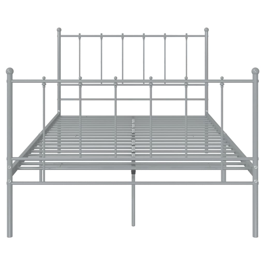 Bett Grau Metall 120x200 cm - Premium Betten & Bettgestelle - Just €124.76! Shop now at homesales4u