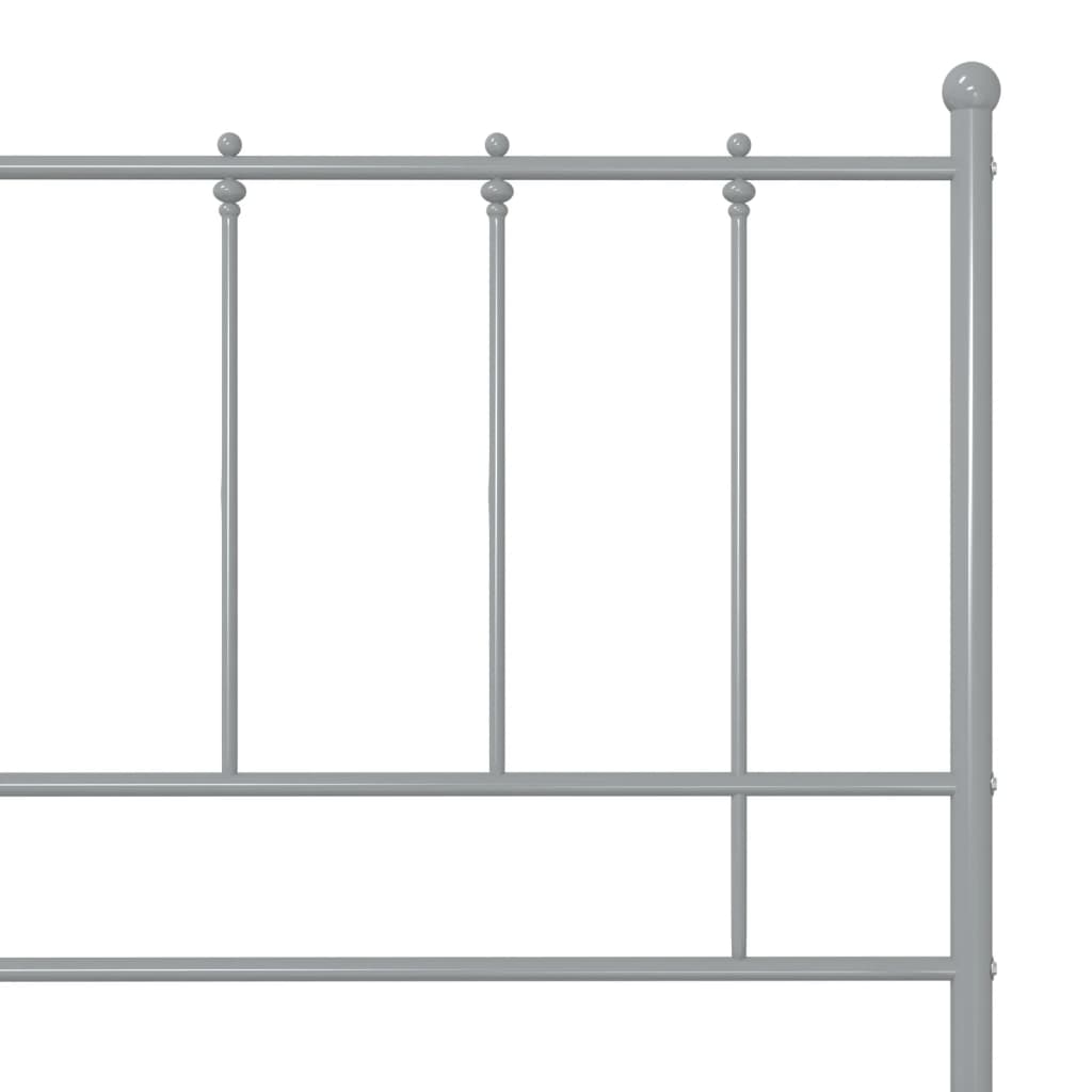 Bett Grau Metall 200x200 cm - Premium Betten & Bettgestelle - Just €118.68! Shop now at homesales4u