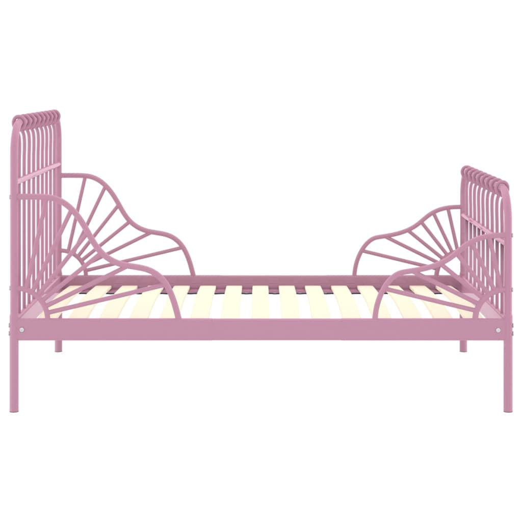 Ausziehbett Rosa Metall 80x130/200 cm - Premium Betten & Bettgestelle - Just €200.20! Shop now at homesales4u