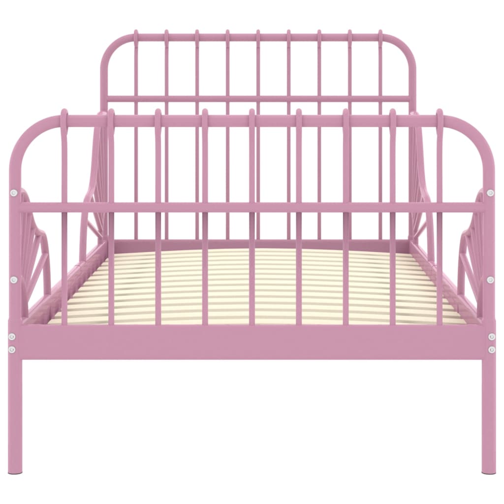 Ausziehbett Rosa Metall 80x130/200 cm - Premium Betten & Bettgestelle - Just €200.20! Shop now at homesales4u
