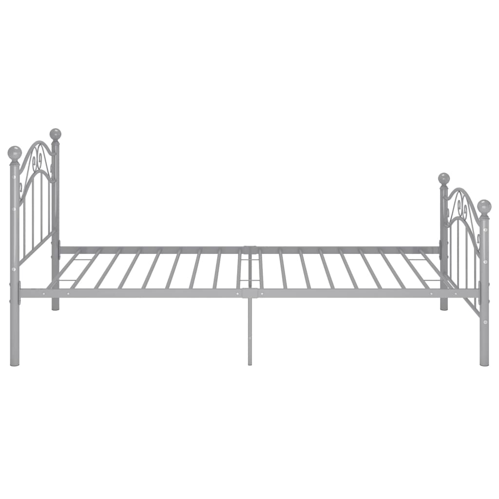 Bett Grau Metall 100x200 cm - Premium Betten & Bettgestelle - Just €131.72! Shop now at homesales4u