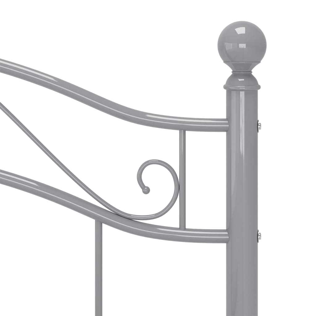 Bett Grau Metall 100x200 cm - Premium Betten & Bettgestelle - Just €131.72! Shop now at homesales4u
