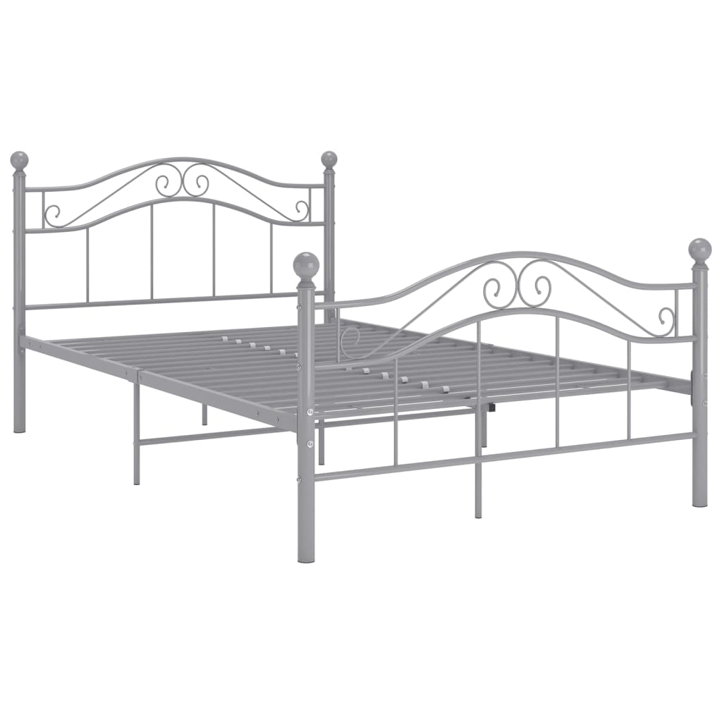 Bett Grau Metall 120x200 cm - Premium Betten & Bettgestelle - Just €142.03! Shop now at homesales4u