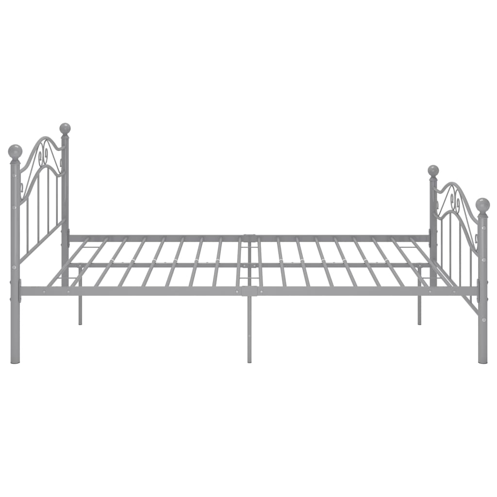 Bett Grau Metall 120x200 cm - Premium Betten & Bettgestelle - Just €142.03! Shop now at homesales4u