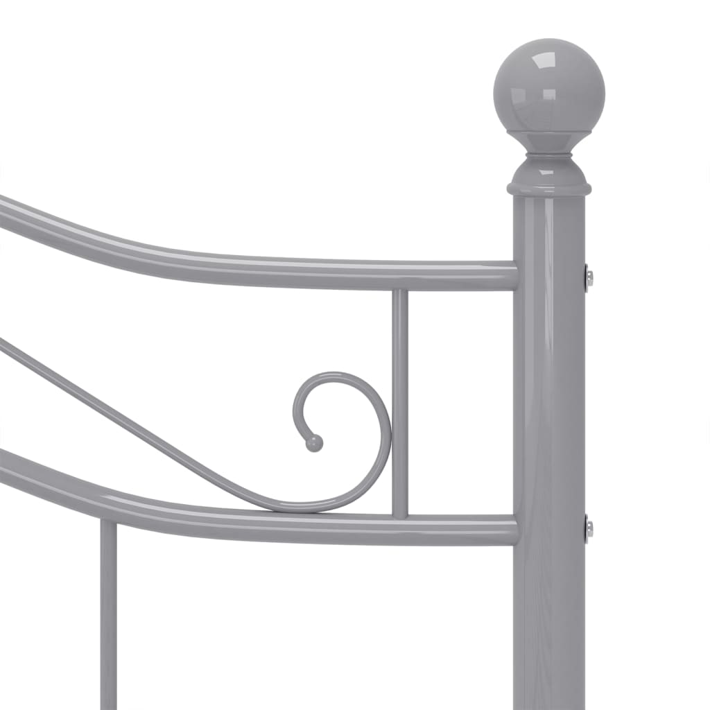 Bett Grau Metall 120x200 cm - Premium Betten & Bettgestelle - Just €142.03! Shop now at homesales4u