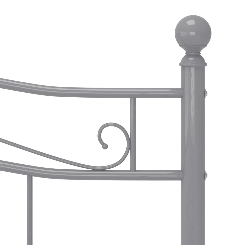 Bett Grau Metall 140x200 cm - Premium Betten & Bettgestelle - Just €159.12! Shop now at homesales4u