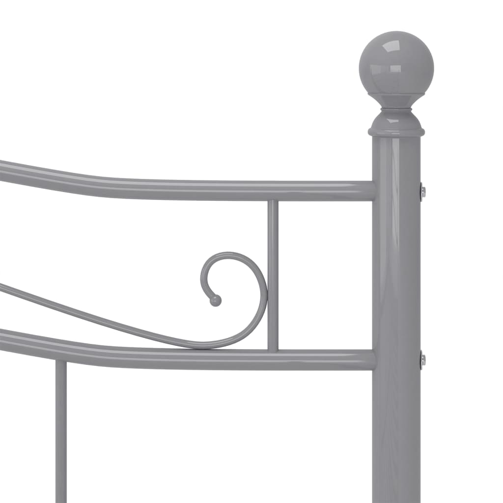Bett Grau Metall 160x200 cm - Premium Betten & Bettgestelle - Just €190.06! Shop now at homesales4u