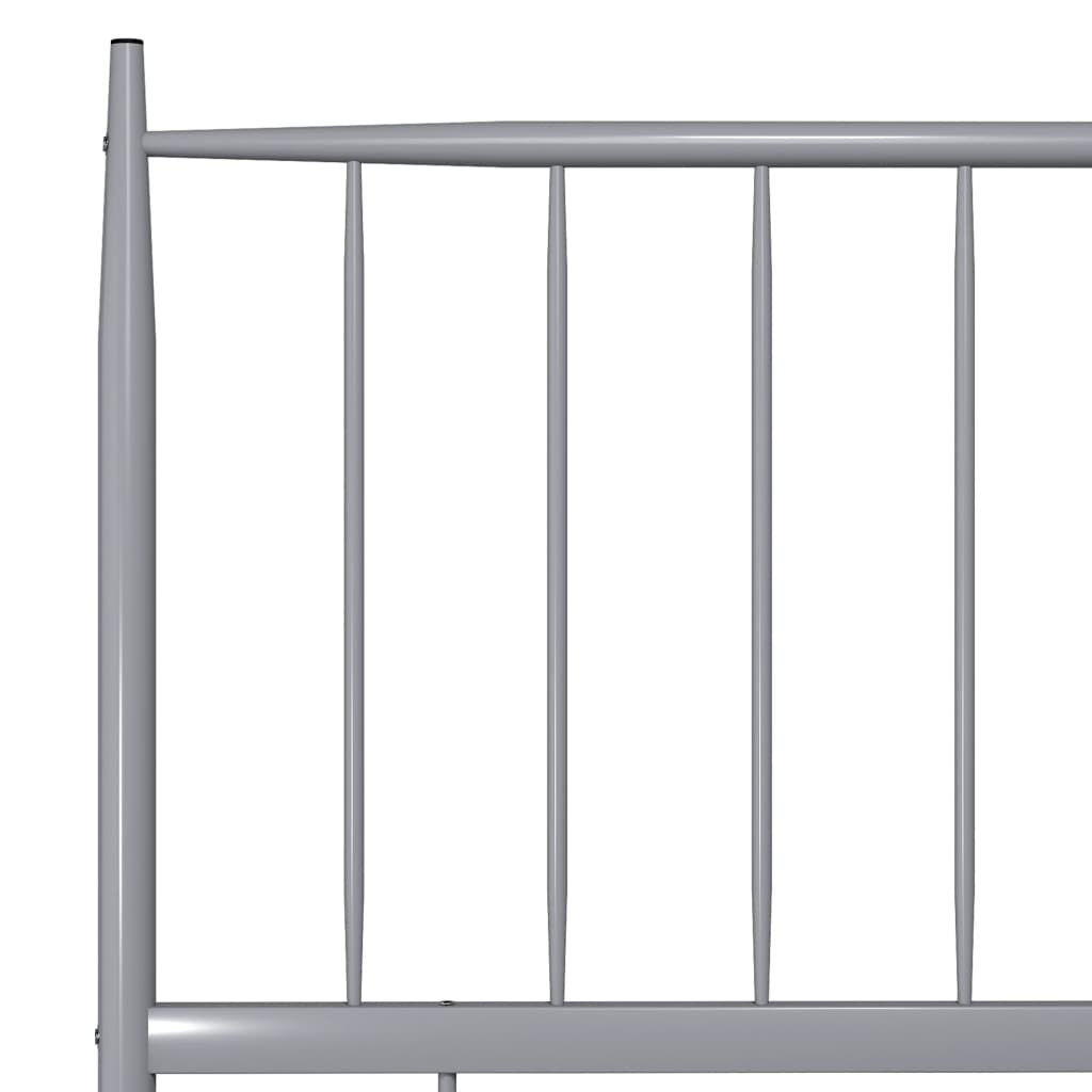 Bett Grau Metall 100x200 cm - Premium Betten & Bettgestelle - Just €139.54! Shop now at homesales4u