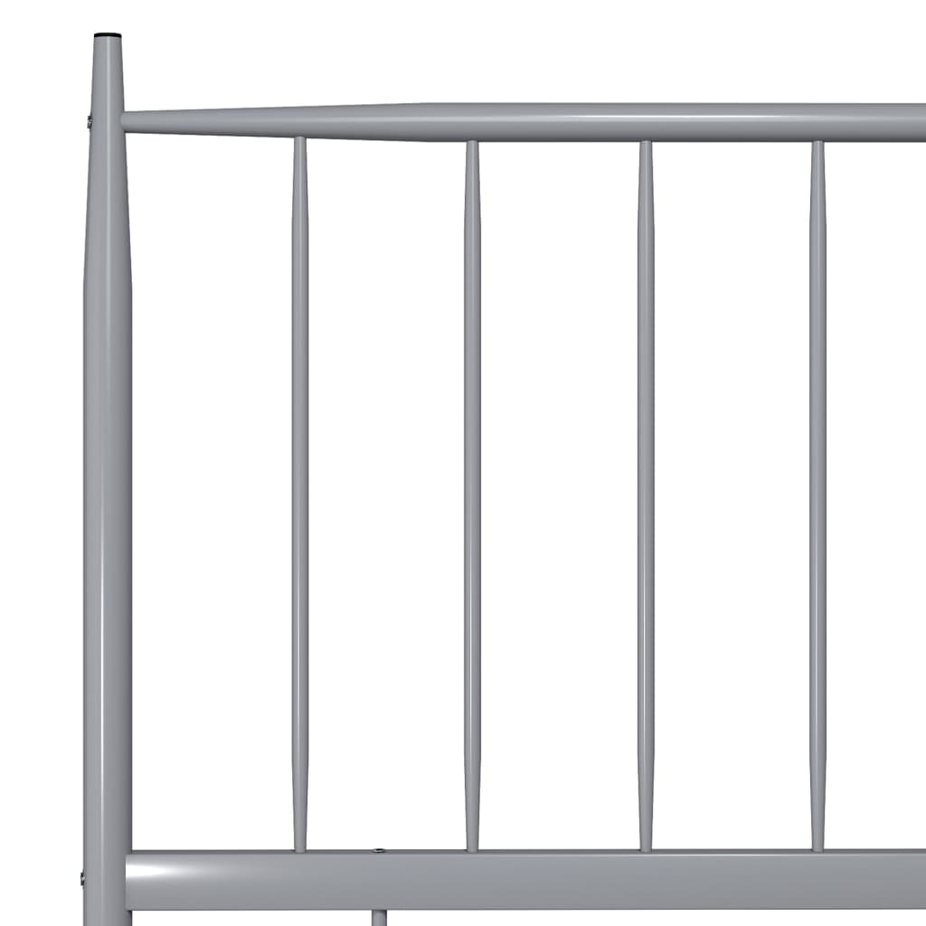 Bett Grau Metall 200x200 cm - Premium Betten & Bettgestelle - Just €191.27! Shop now at homesales4u