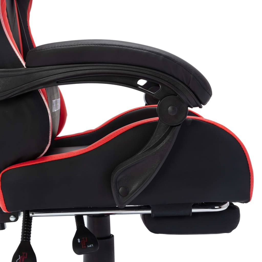 Gaming-Stuhl mit RGB LED-Leuchten Rot und Schwarz Kunstleder - Premium Bürostühle - Just €229.84! Shop now at homesales4u