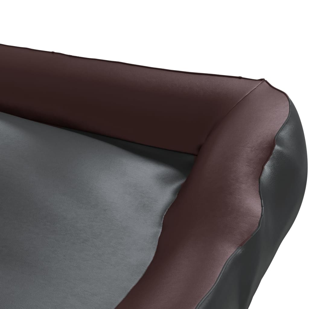 Hundebett Schwarz/Braun 80x68x23 cm Kunstleder - Premium Hundebetten - Just €67.12! Shop now at homesales4u