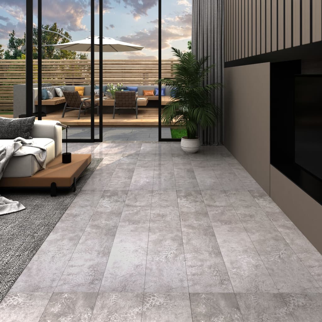 PVC-Fliesen Selbstklebend 5,21 m² 2 mm Erdgrau - Premium Fußböden & Teppichböden - Just €102.19! Shop now at homesales4u